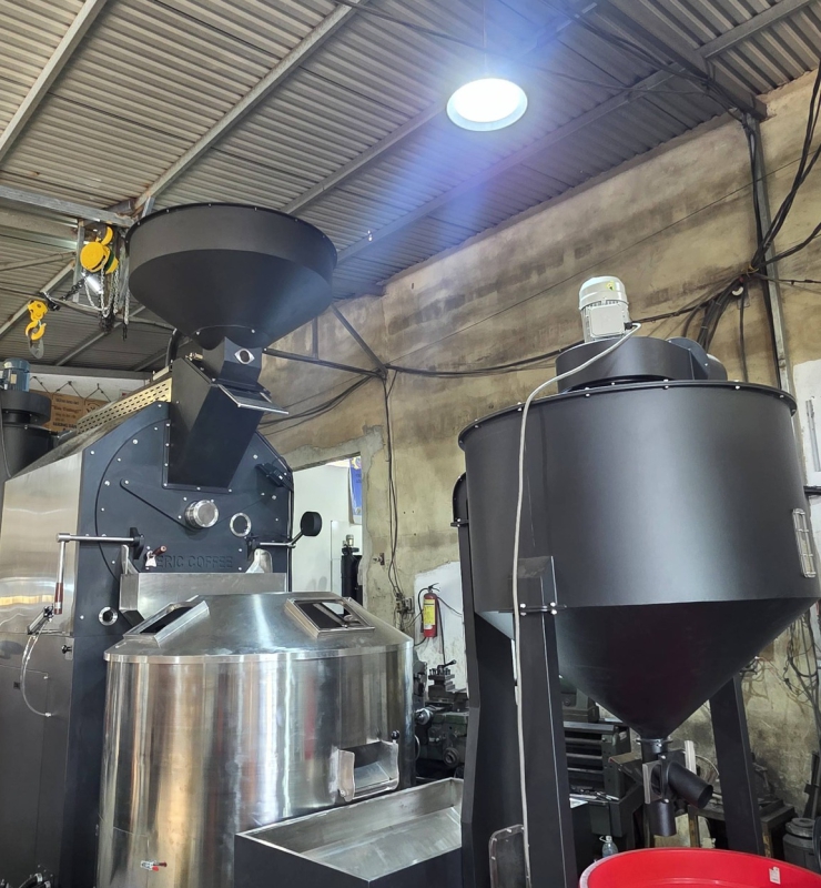 MÁY RANG CÀ PHÊ SUNROASTER 120KG BẢN TỰ ĐỘNG