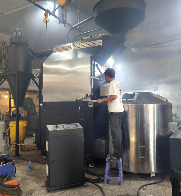 MÁY RANG CÀ PHÊ SUNROASTER 120KG BẢN TỰ ĐỘNG