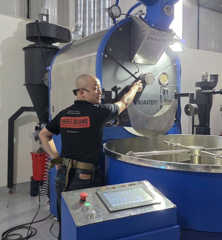 MÁY RANG CÀ PHÊ SUNROASTER 60KG/MẺ BẢN TỰ ĐỘNG